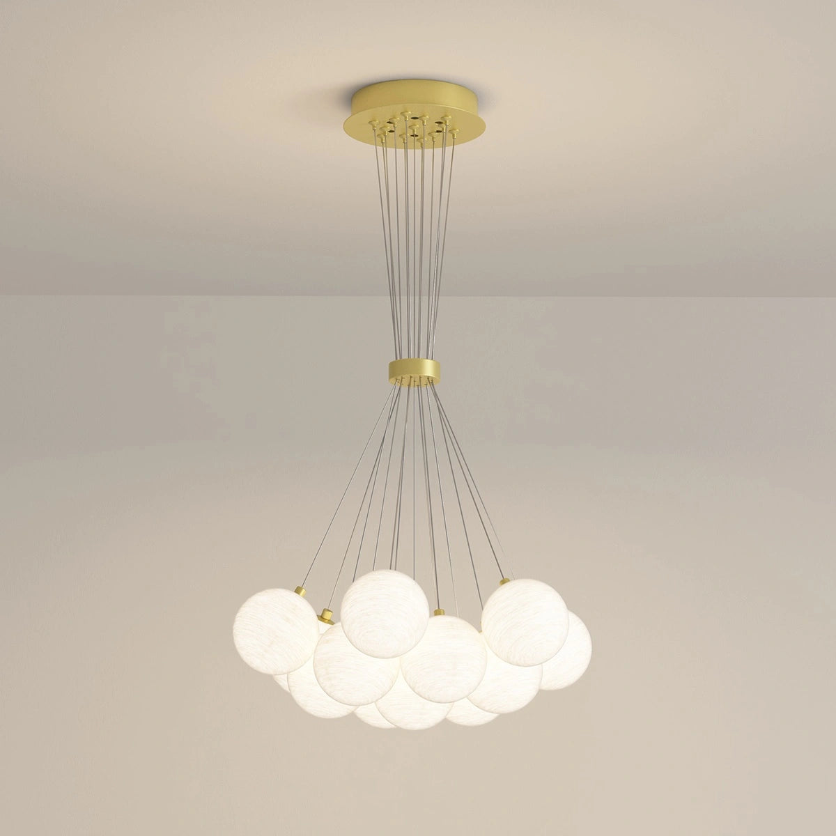 Antizer French Tulip Flower & Ball Chandelier