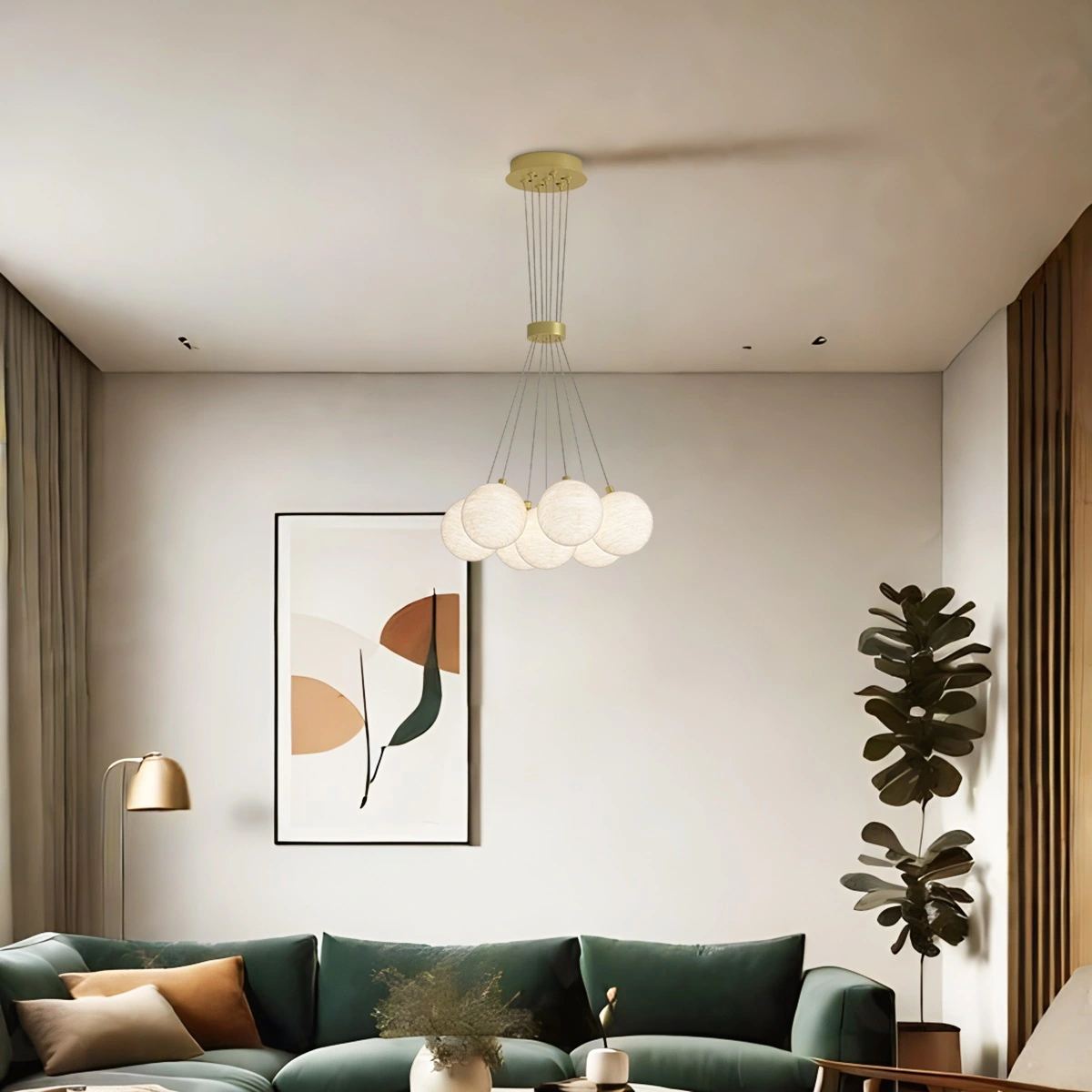 Antizer French Tulip Flower & Ball Chandelier