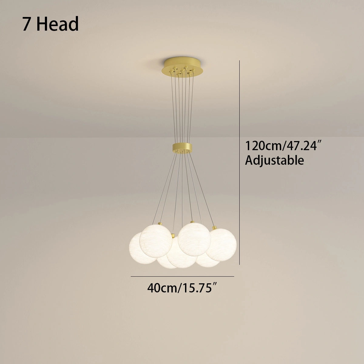 Antizer French Tulip Flower & Ball Chandelier