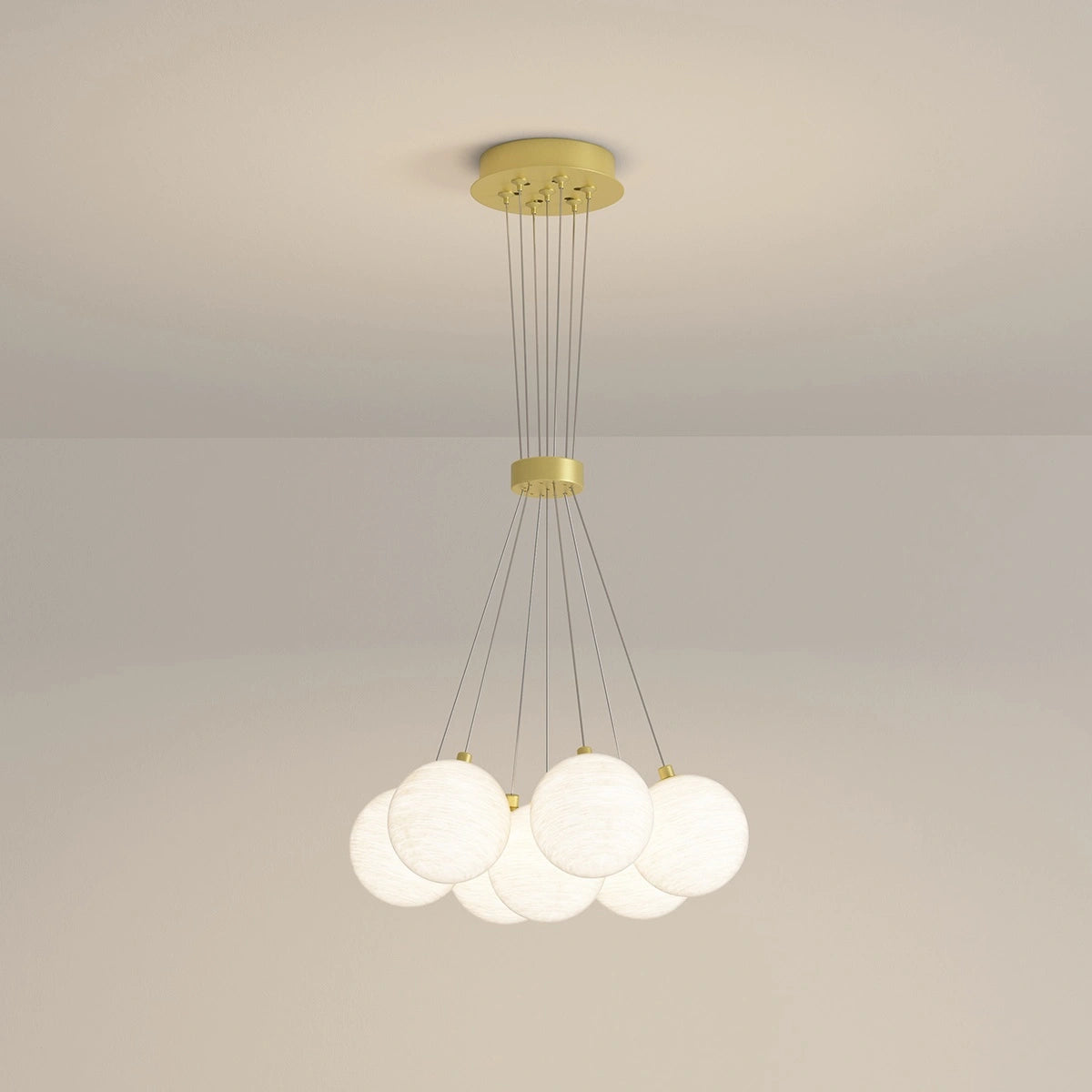 Antizer French Tulip Flower & Ball Chandelier