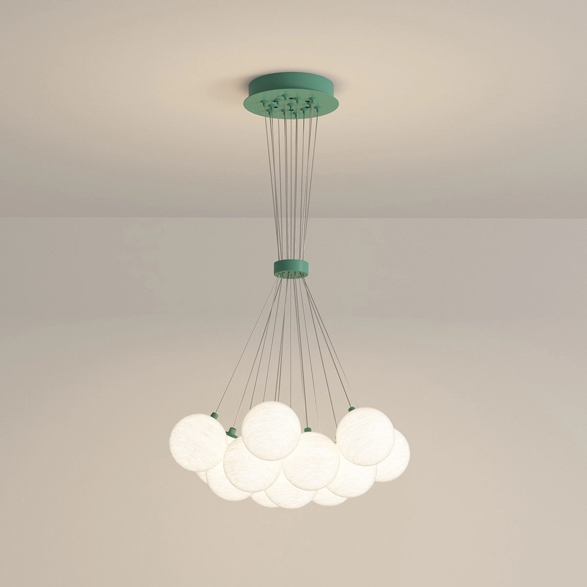Antizer French Tulip Flower & Ball Chandelier