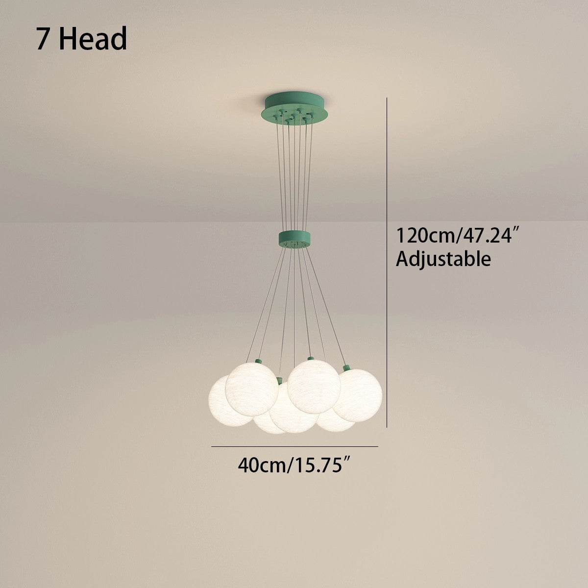 Antizer French Tulip Flower & Ball Chandelier
