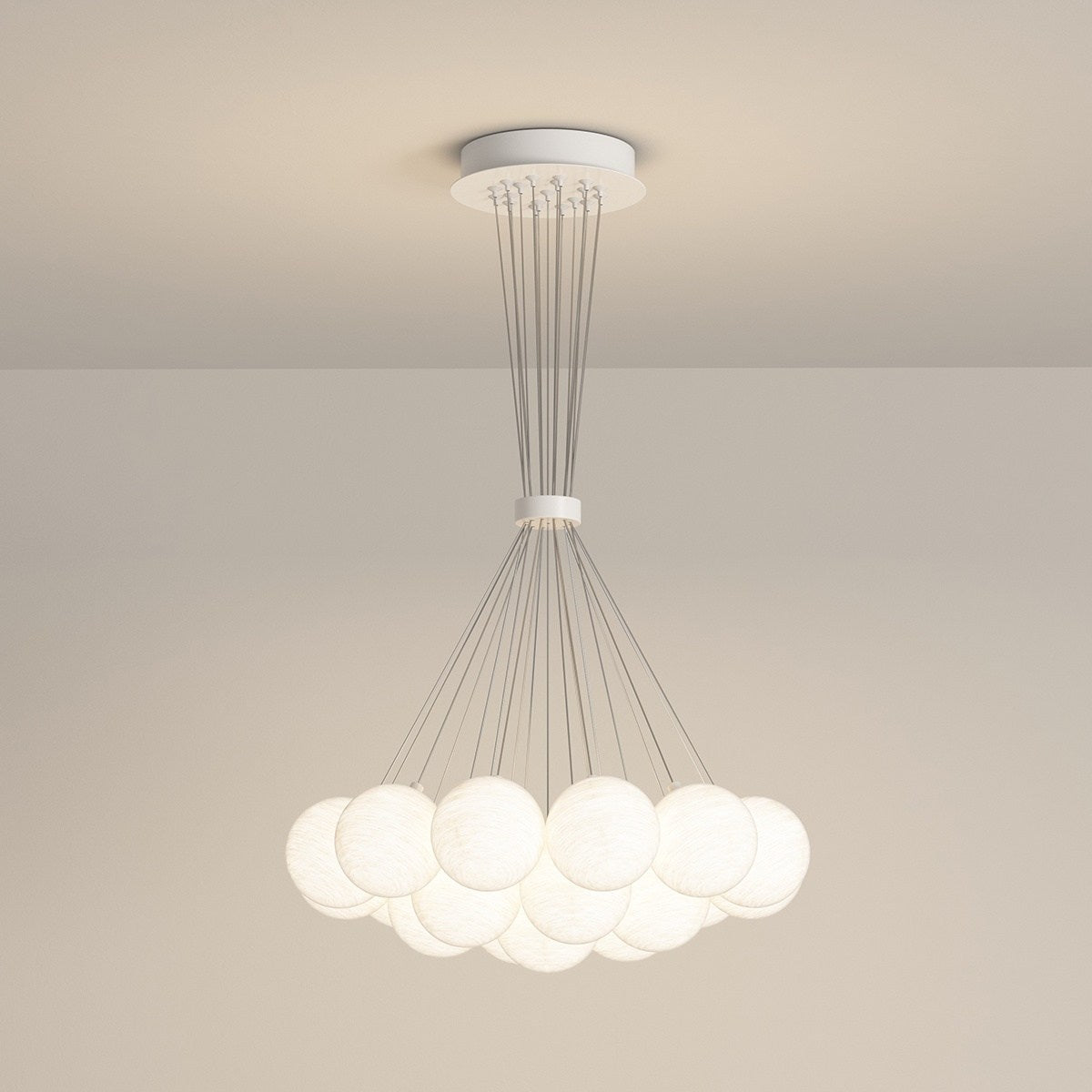 Antizer French Tulip Flower & Ball Chandelier