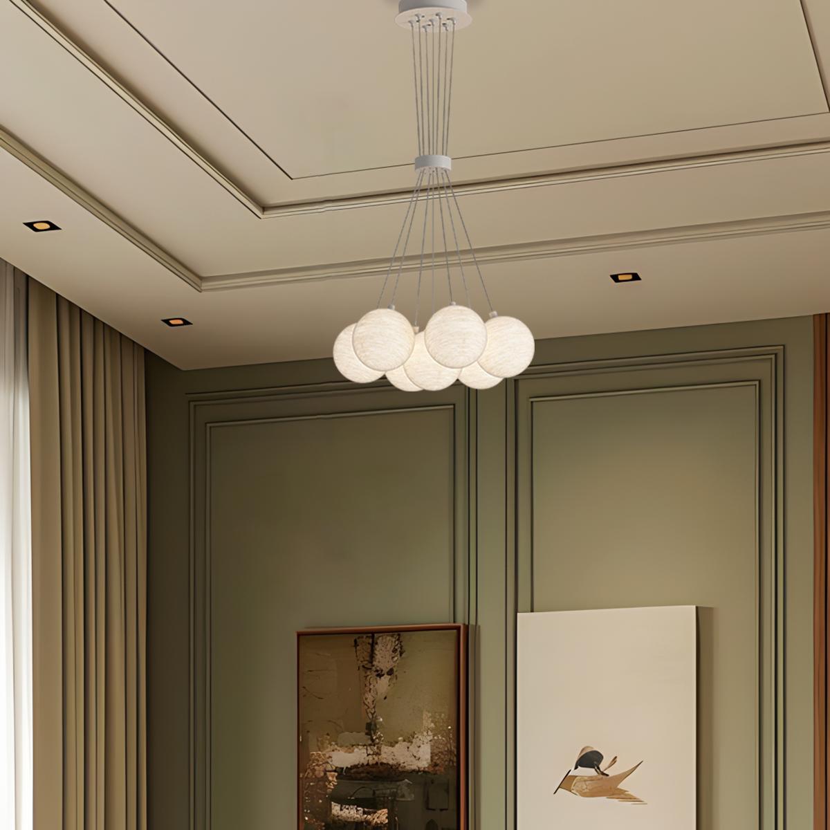 Antizer French Tulip Flower & Ball Chandelier