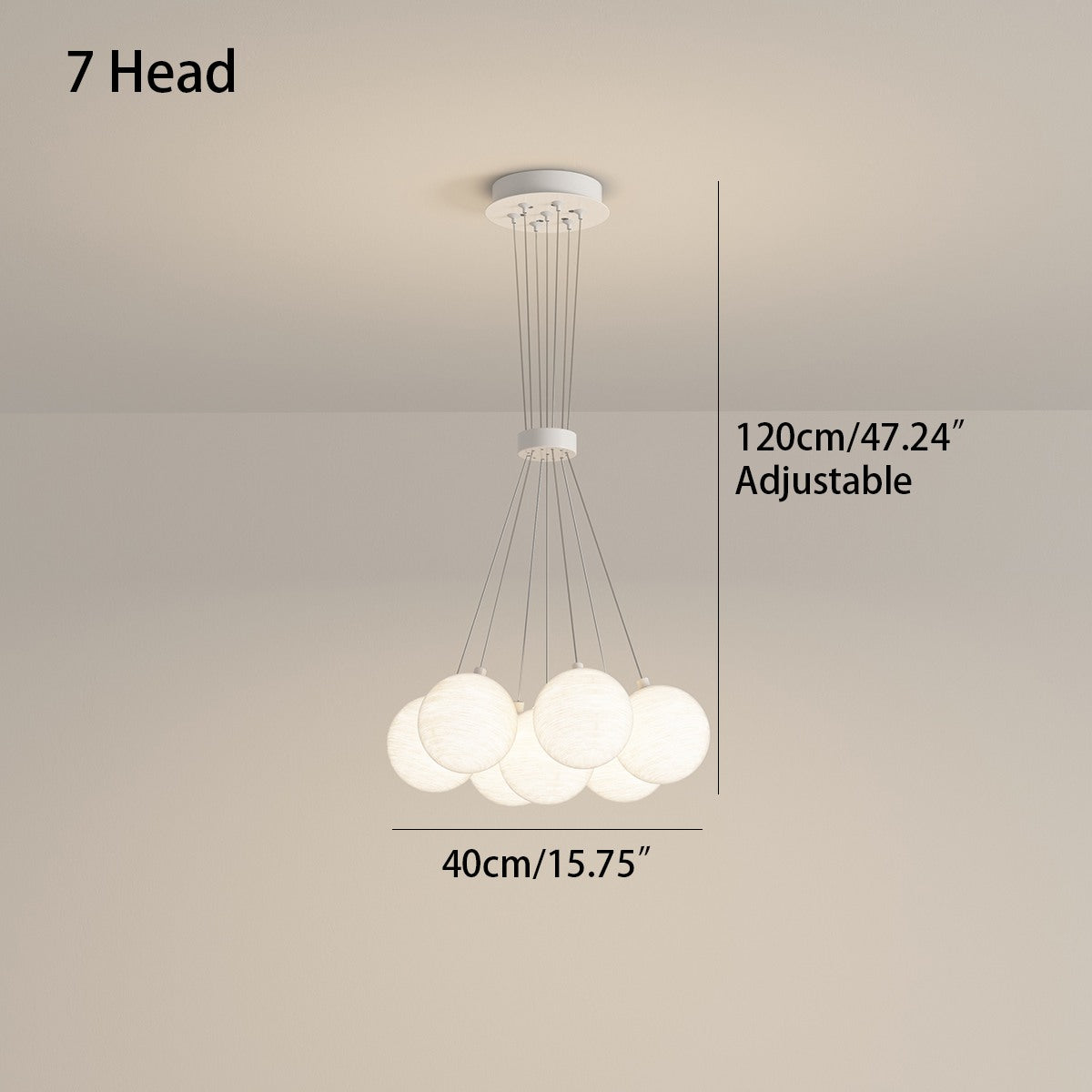 Antizer French Tulip Flower & Ball Chandelier