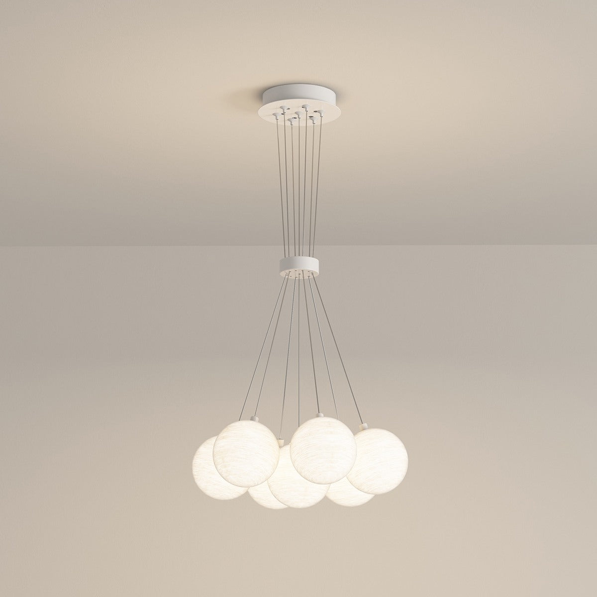 Antizer French Tulip Flower & Ball Chandelier