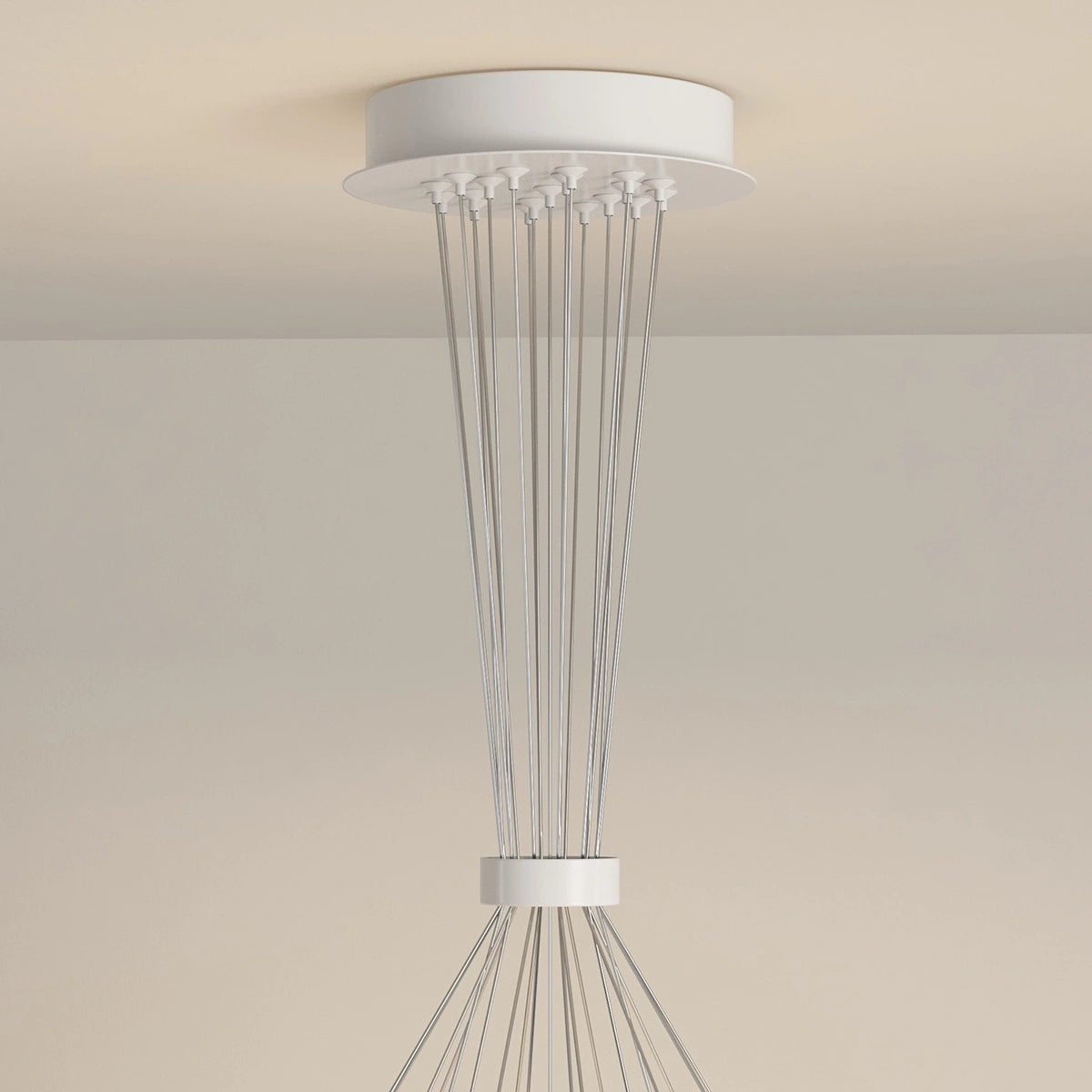 Antizer French Tulip Flower & Ball Chandelier