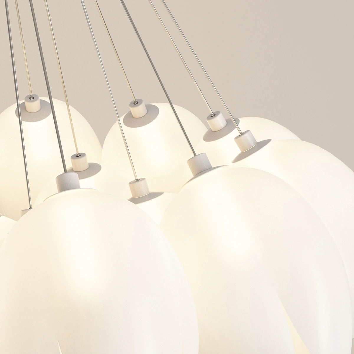 Antizer French Tulip Flower & Ball Chandelier
