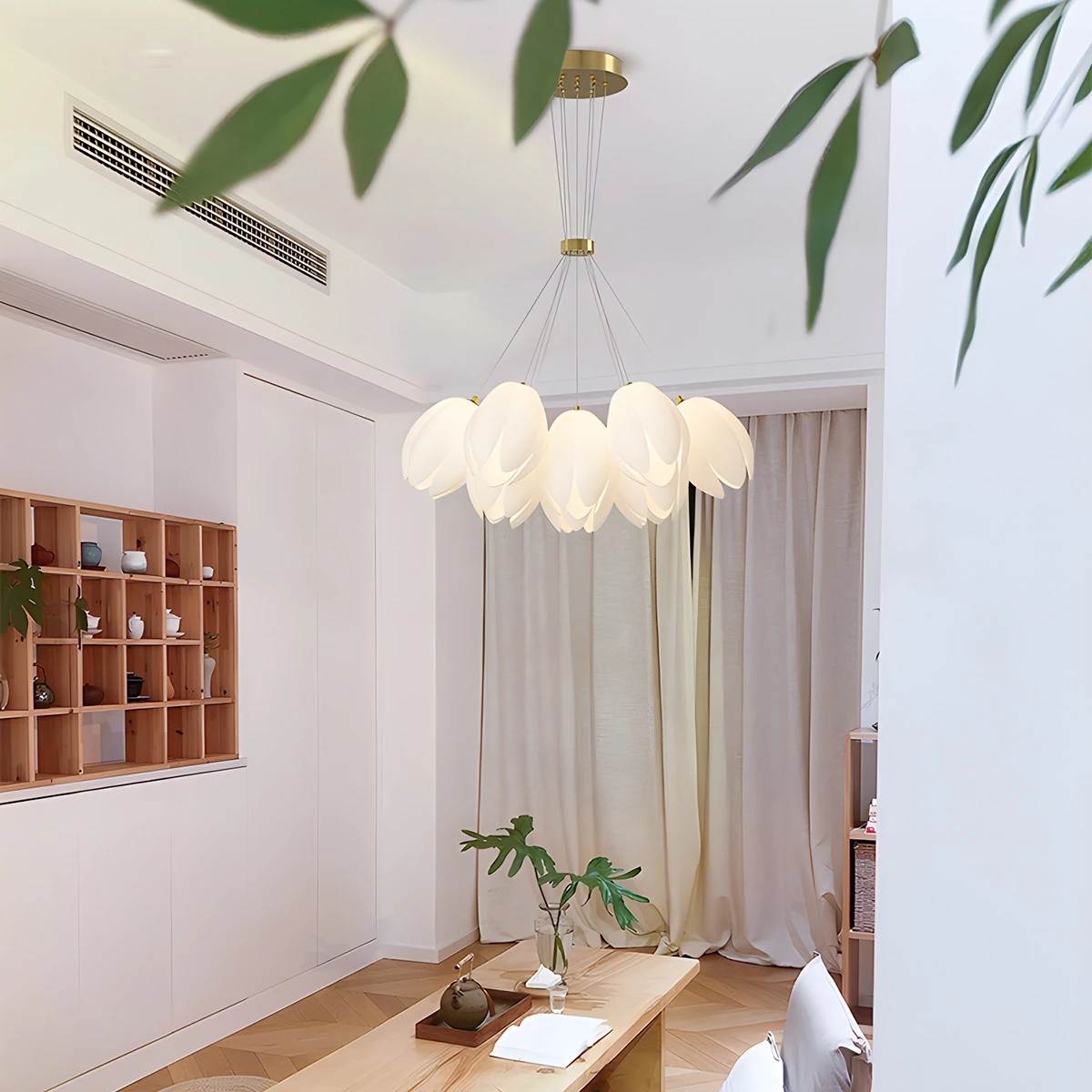 Antizer French Tulip Flower & Ball Chandelier