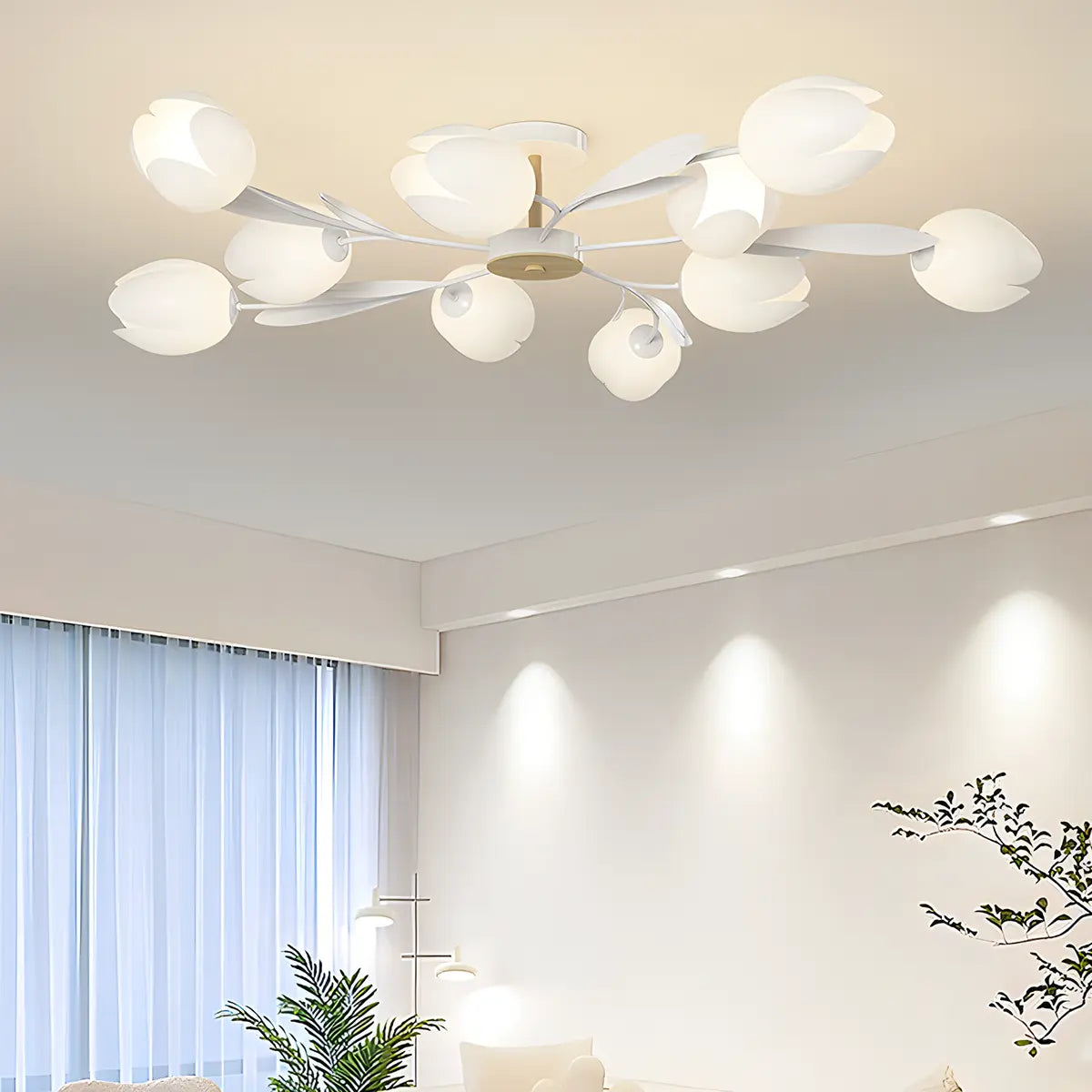 Antizer Magnolia Bud Living Room Chandelier