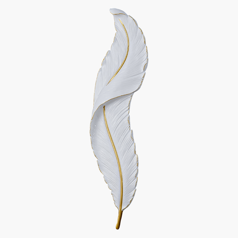 Antizer Feather Wall Lamp for Bedroom Living Room