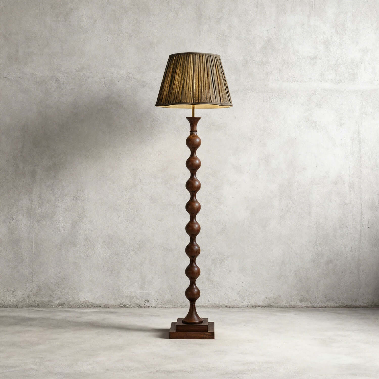 Benvor Floor Lamp – Retro Traditional Fabric Floor Lamp