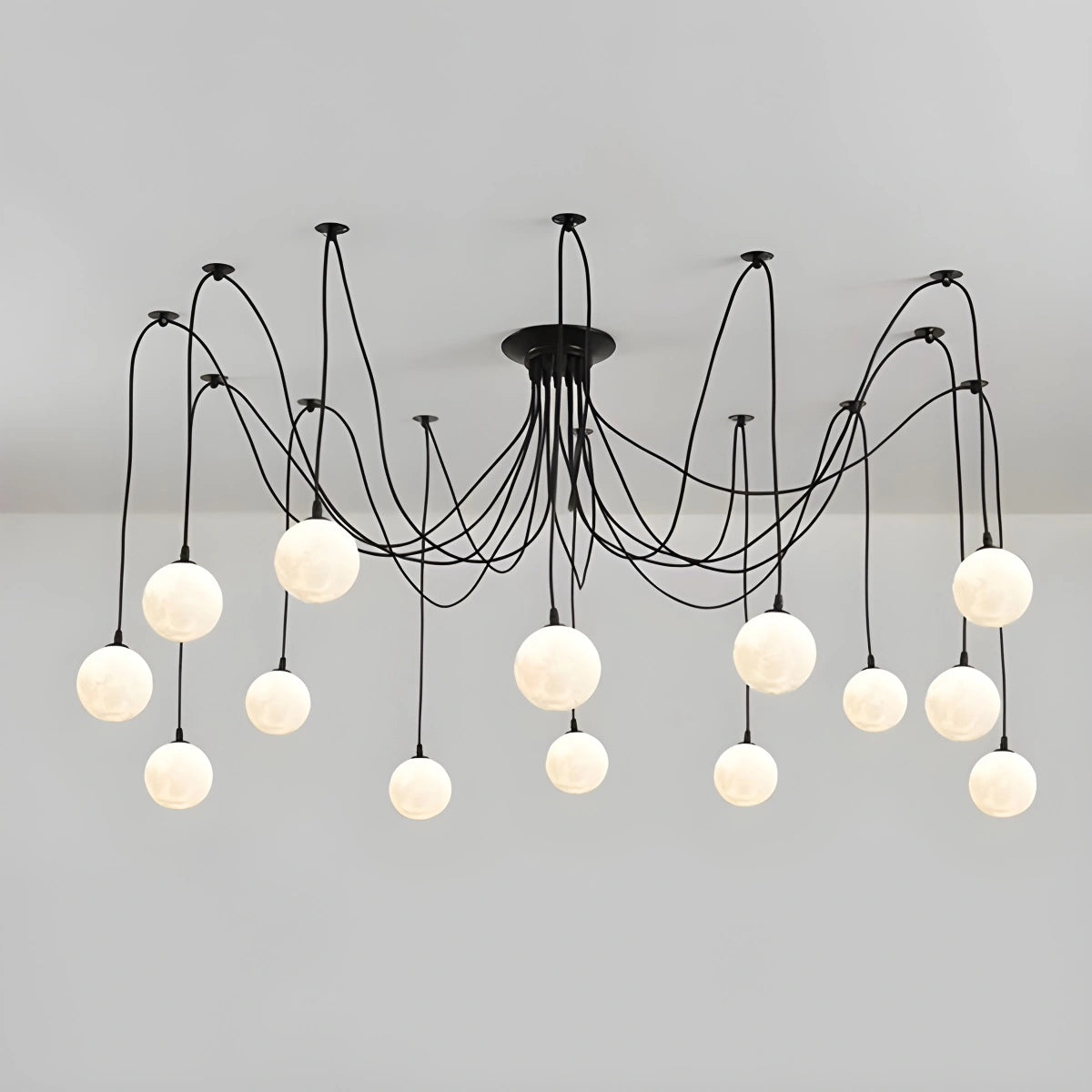Antizer Retro Industrial Style Creative Chandelier Black 12 Heads