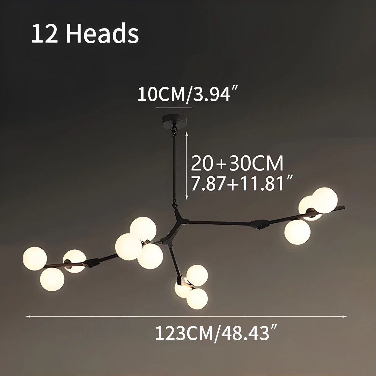 Antizer Nordic Magic Bean Chandelier for Dining Area