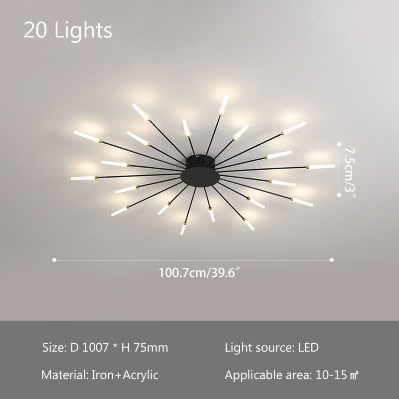 Antizer Fireworks Swirl Ceiling Light for Living Room