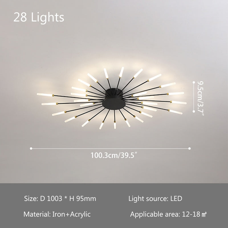 Antizer Fireworks Swirl Ceiling Light for Living Room