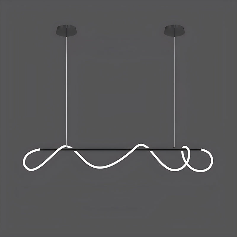 Antizer Modern Long Hose Led Pendant Light for Dining Room