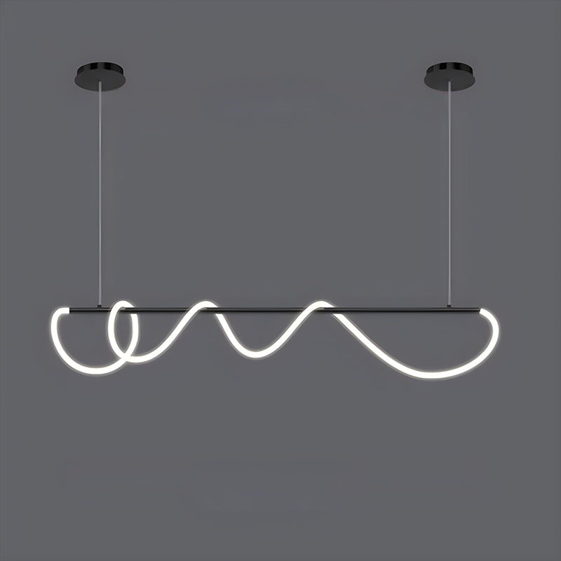 Antizer Modern Long Hose Led Pendant Light for Dining Room