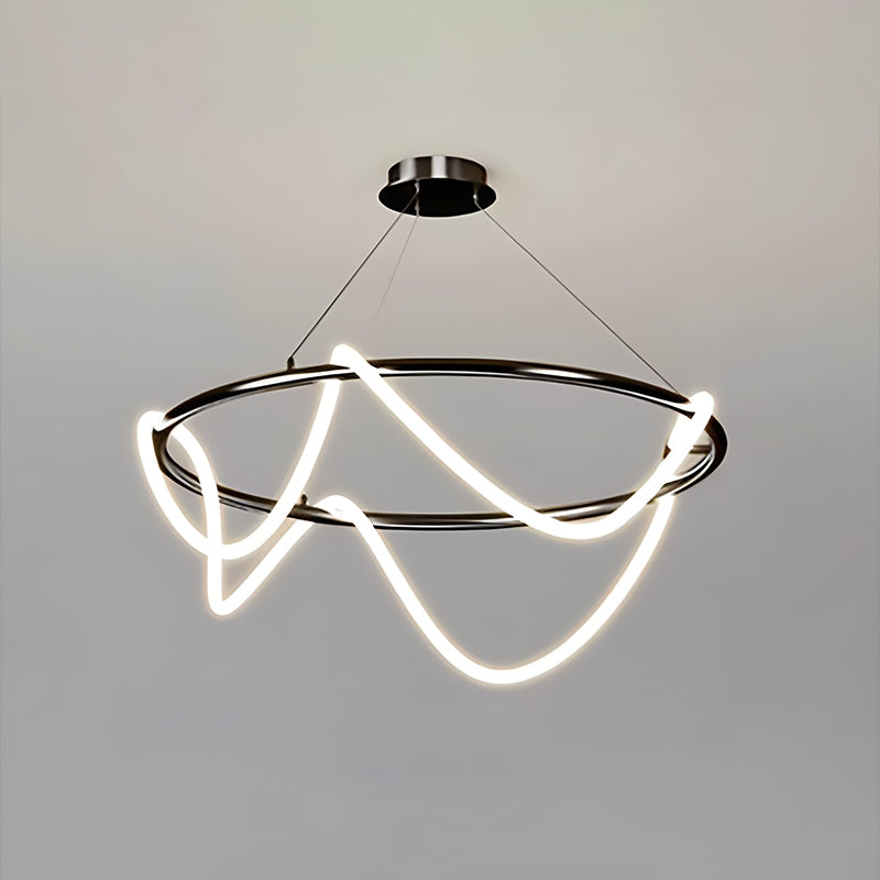 Antizer Modern Long Hose Led Pendant Light for Dining Room