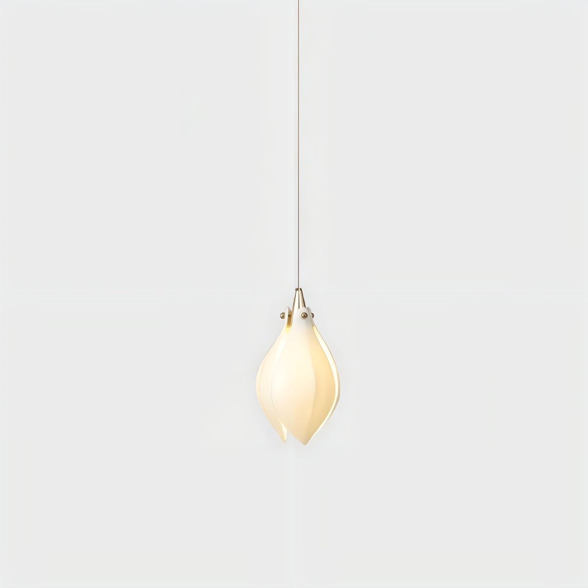 Antizer Ceramic Bud Pendant Light for Modern Interiors Chrome 1 Head