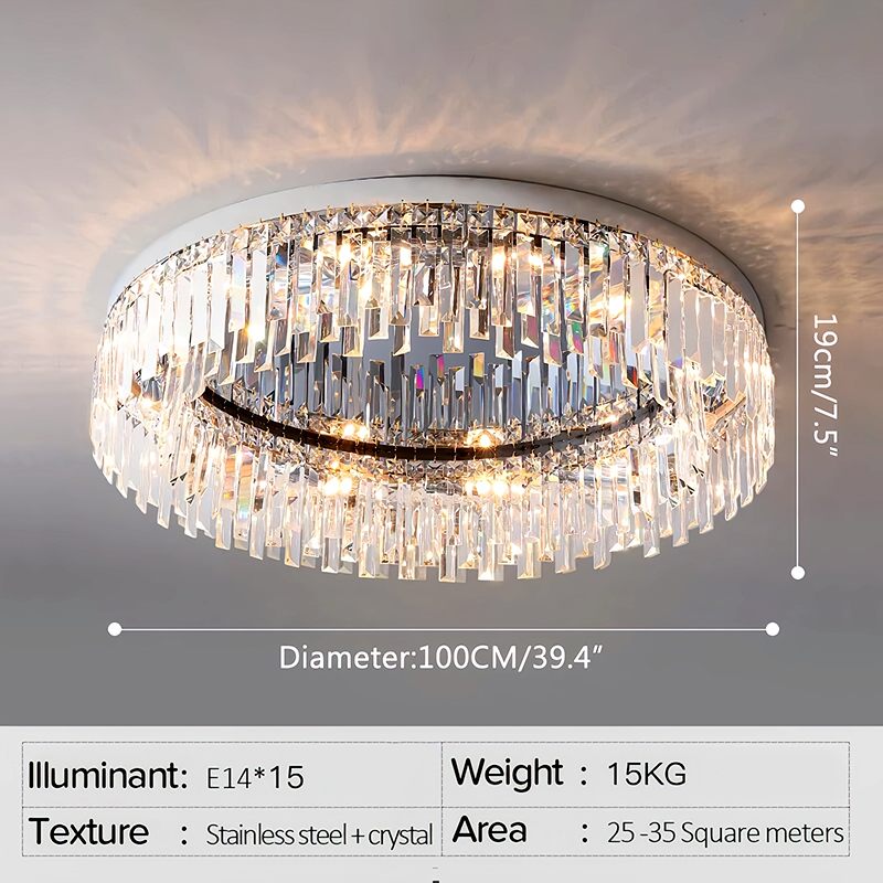 Antizer Light Luxury Crystal Ceiling & Pendant Light