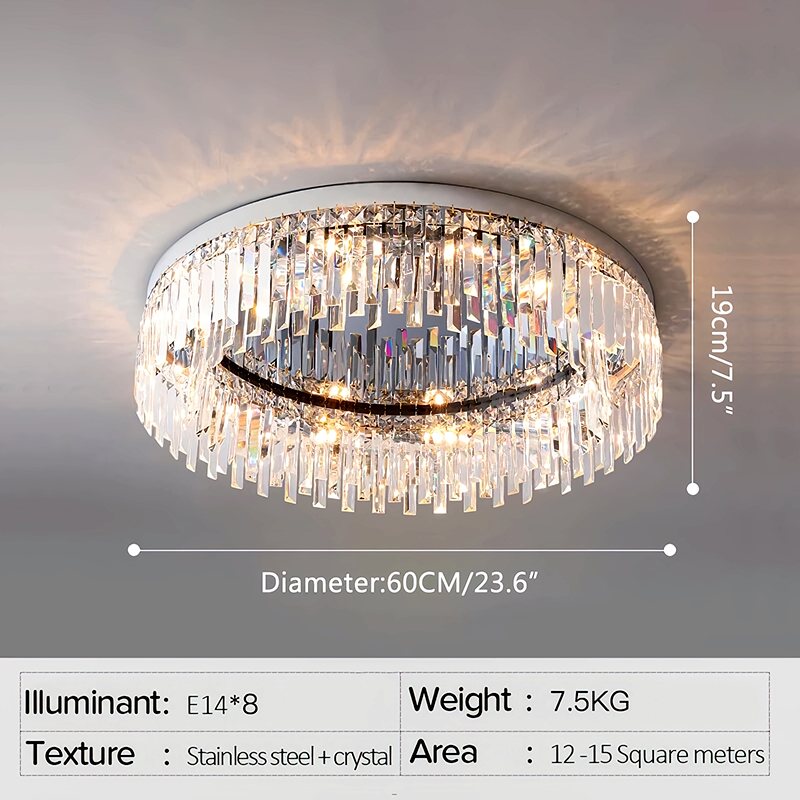 Antizer Light Luxury Crystal Ceiling & Pendant Light