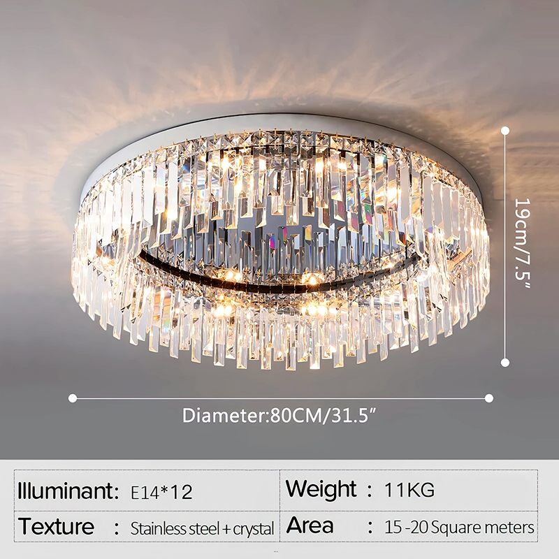 Antizer Light Luxury Crystal Ceiling & Pendant Light