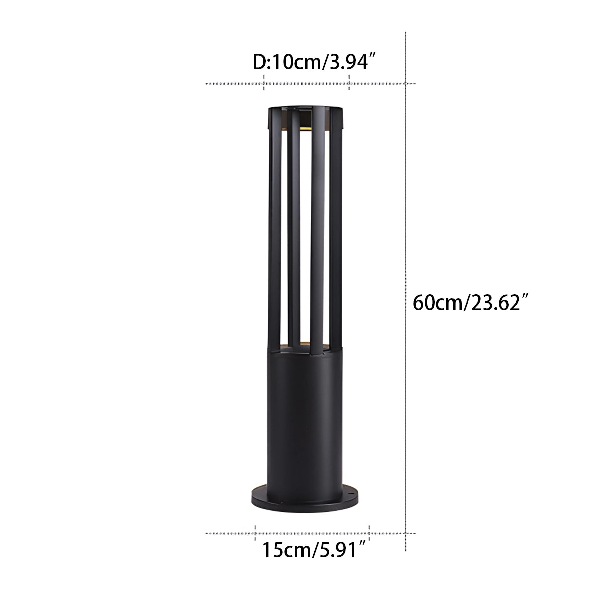 Antizer Cylindrical Lawn Outdoor Floor Lamp