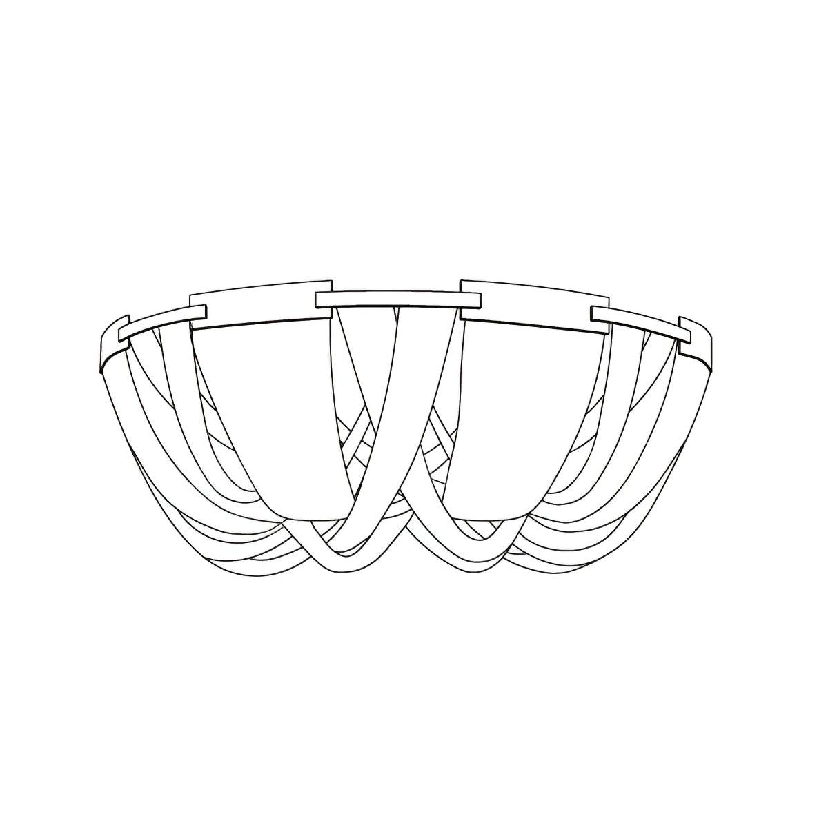 Antizer Luxury Chain Tassel Ceiling Light