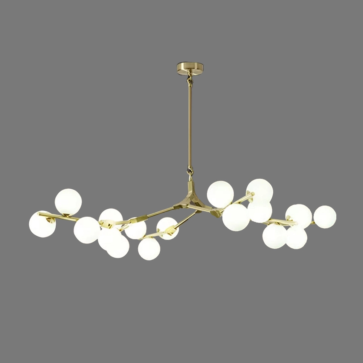 Antizer Nordic Magic Bean Chandelier for Dining Area Gold 18 Heads