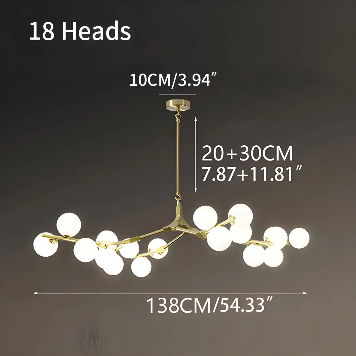 Antizer Nordic Magic Bean Chandelier for Dining Area
