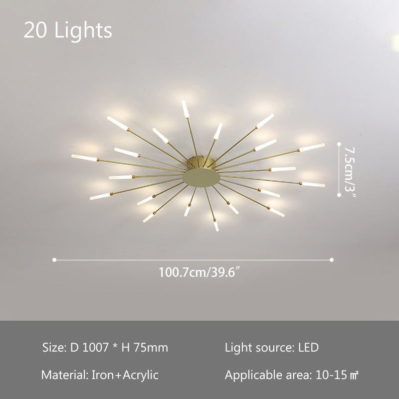 Antizer Fireworks Swirl Ceiling Light for Living Room