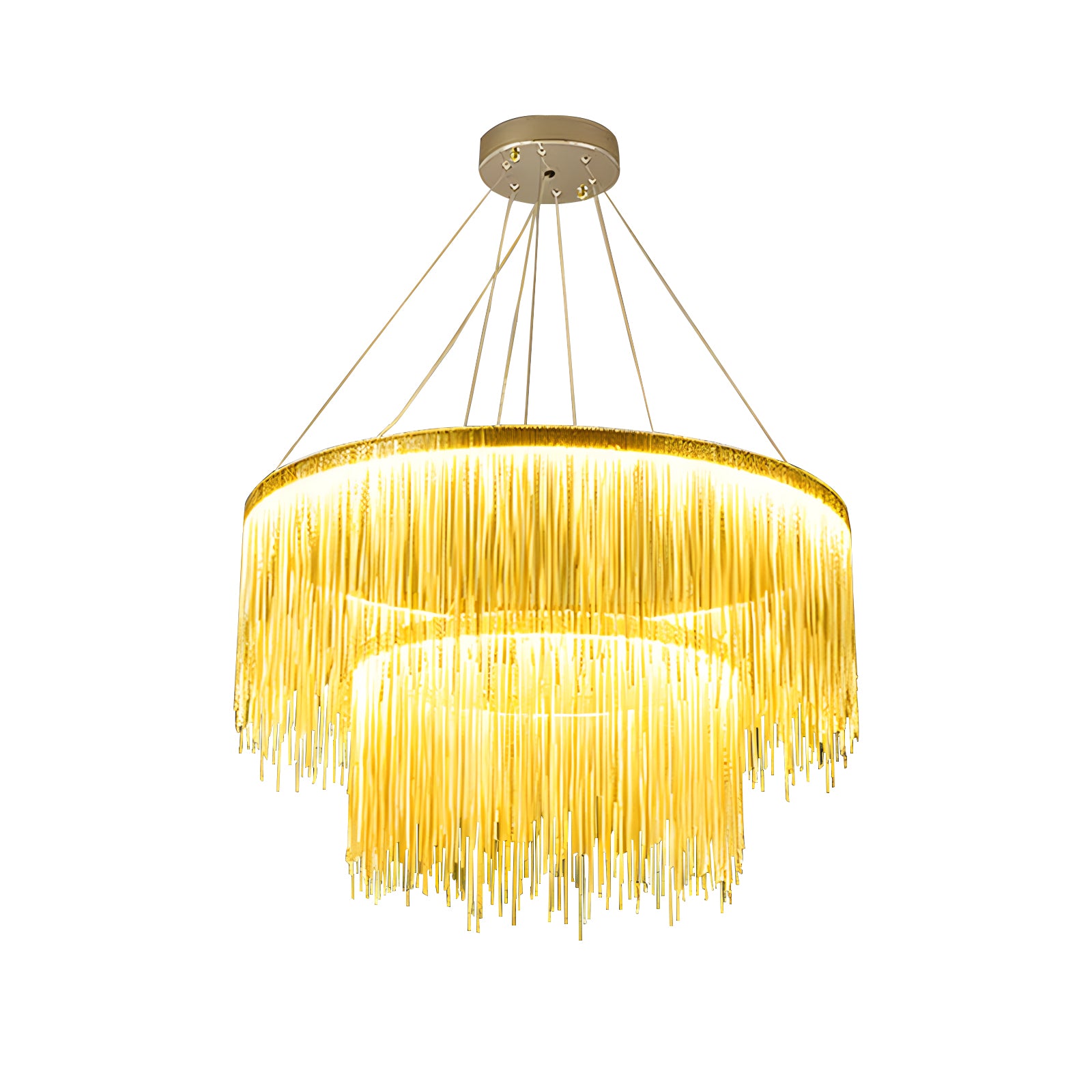 Antizer Modern Art Decor Tassel Chandelier
