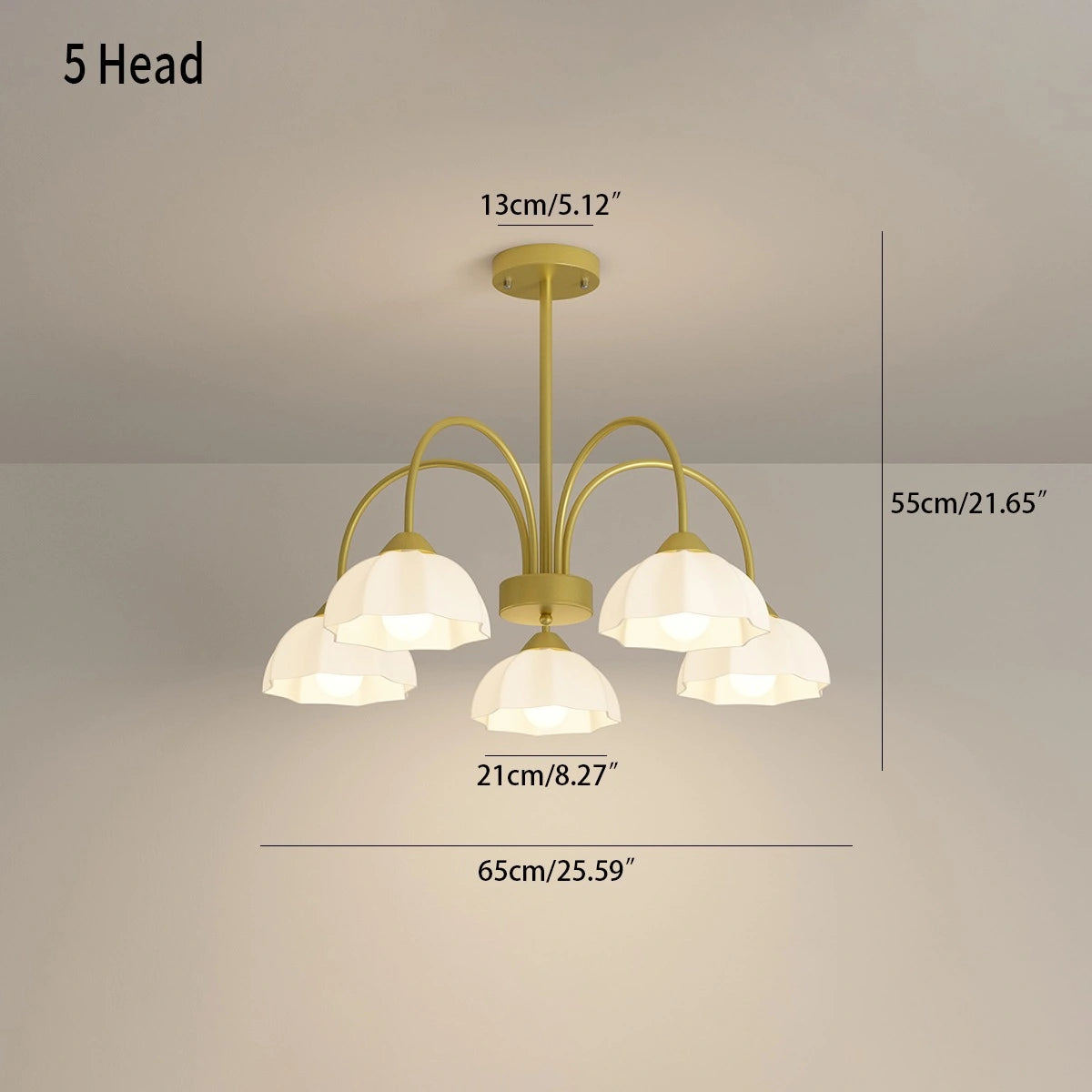 Antizer Nordic Modern Light Luxury Flower Chandelier