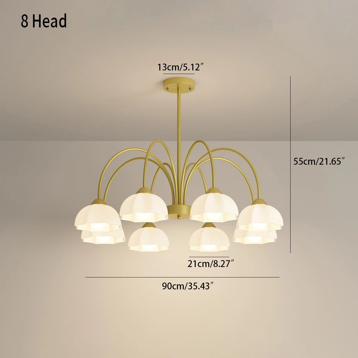 Antizer Nordic Modern Light Luxury Flower Chandelier