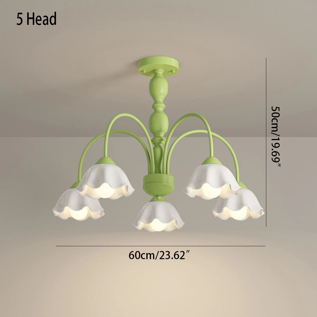 Antizer French Pastoral Style Flower Chandelier