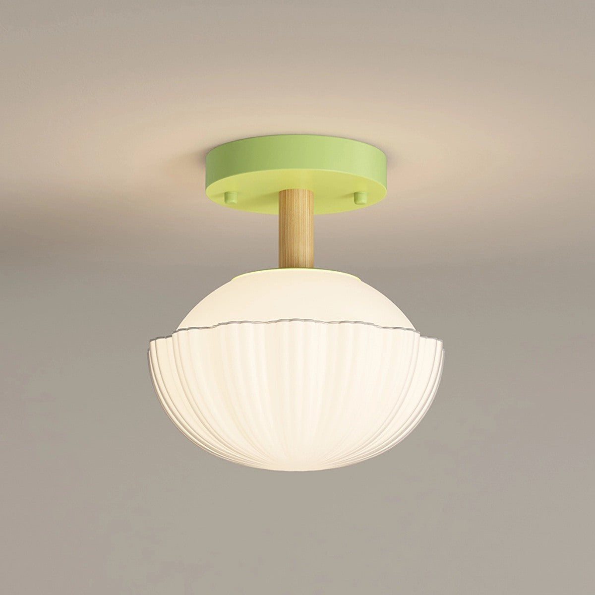 Antizer Creative Bud Pastoral Style Ceiling Lamp Green