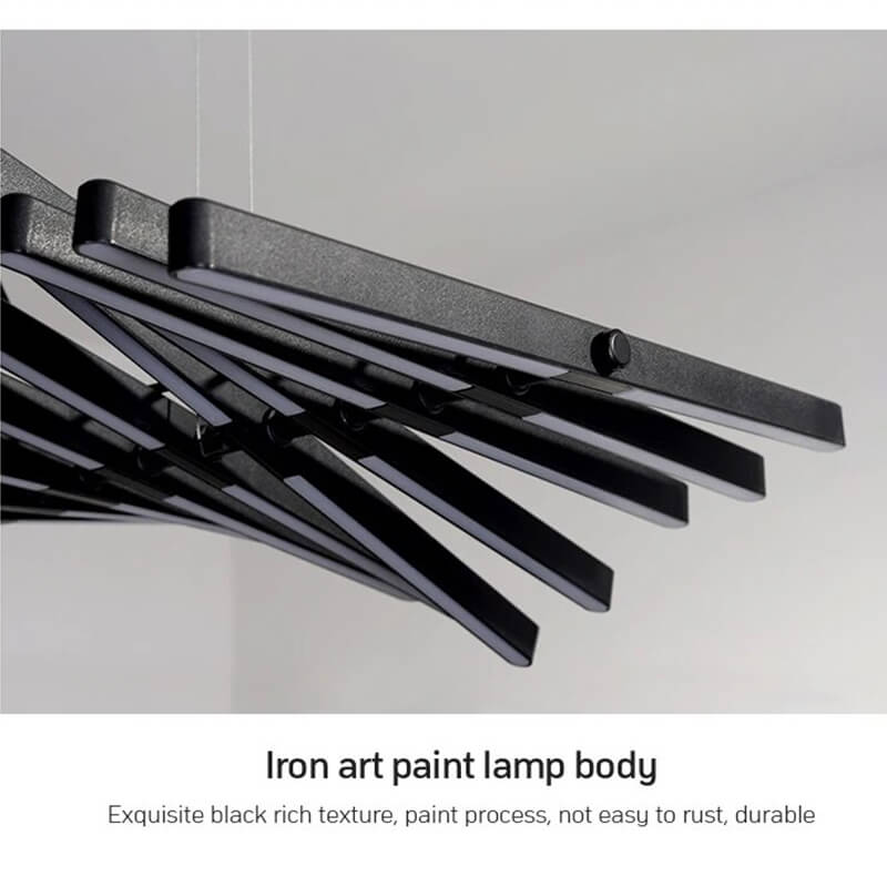 Antizer Linear Fish Bone Modeling Chandelier