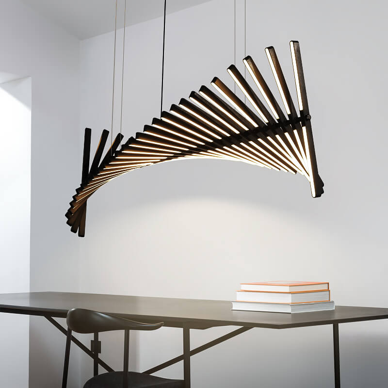 Antizer Linear Fish Bone Modeling Chandelier