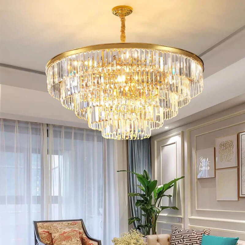 Antizer Light Luxury Crystal Chandelier for Living Room