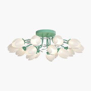 Antizer French Pastoral Flower Ceiling Chandelier