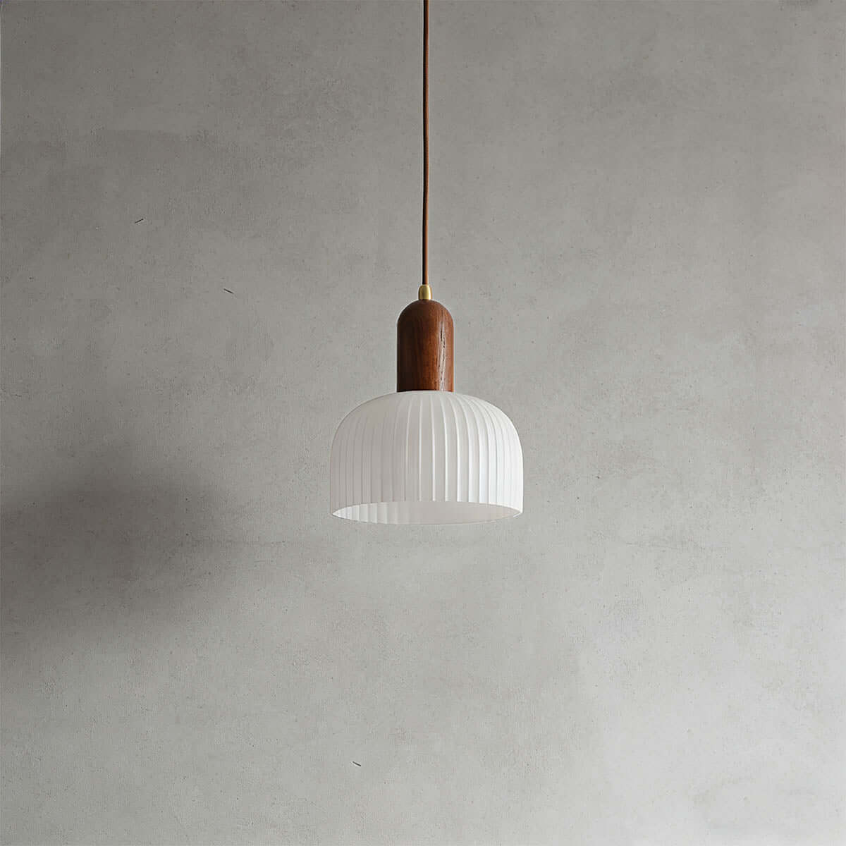 Antizer Modern Minimalist Pleated Glass Pendant Light