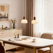 Antizer Modern Minimalist Pleated Glass Pendant Light