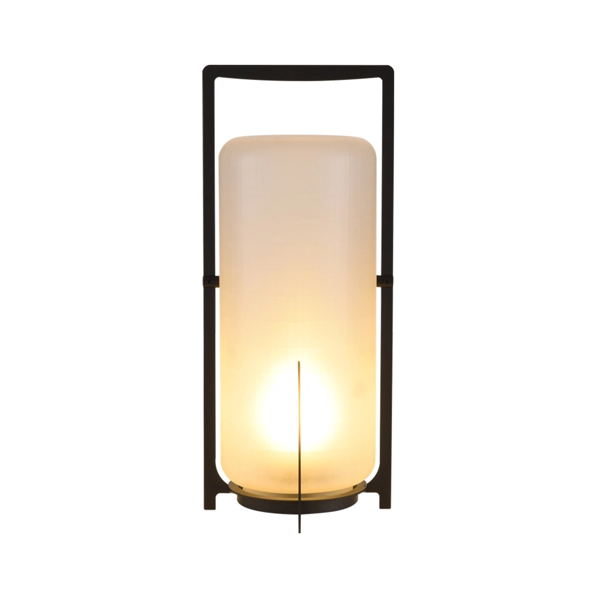 Antizer Solar Glass Lantern Outdoor Light for Garden Black Municipal Electricity Big