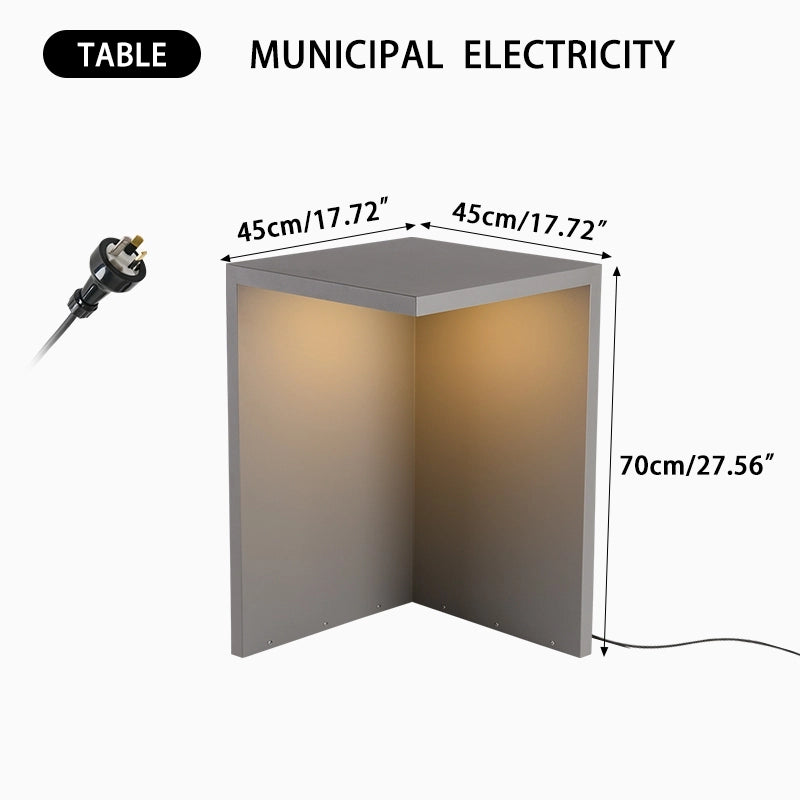 Antizer Solar Table and Stool Floor Lamp