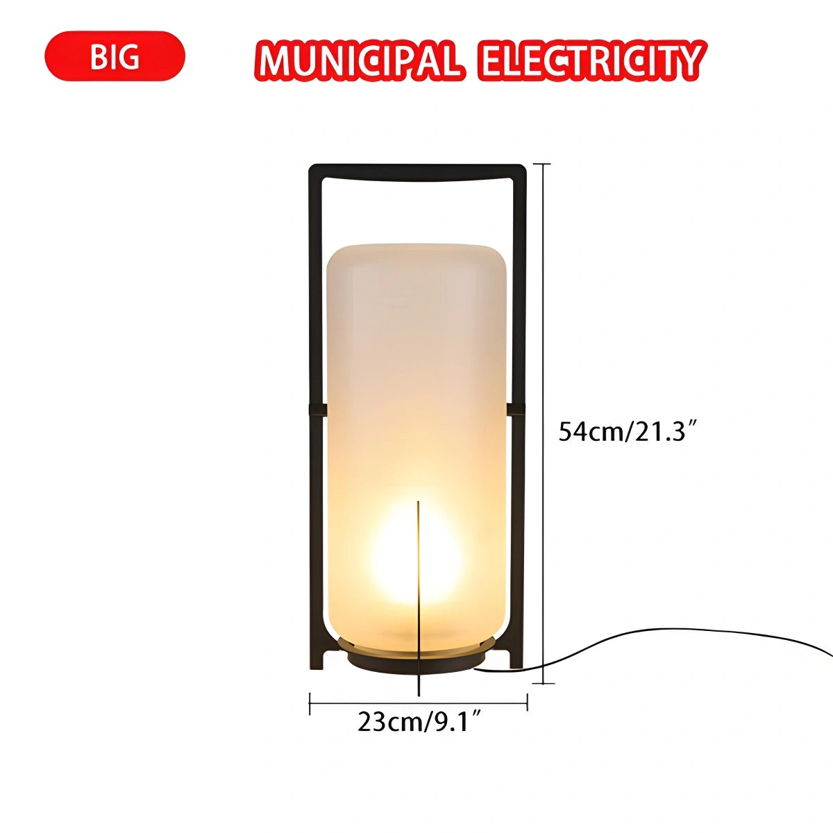 Antizer Solar Glass Lantern Outdoor Light for Garden