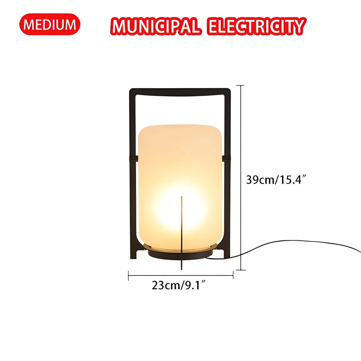 Antizer Solar Glass Lantern Outdoor Light for Garden