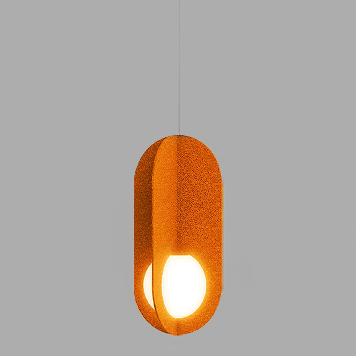 Antizer Carambola Acoustic Pendant Light for Dining Area Orange Dia 23cm x H 50cm / ∅ 9.06" x H 19.69"