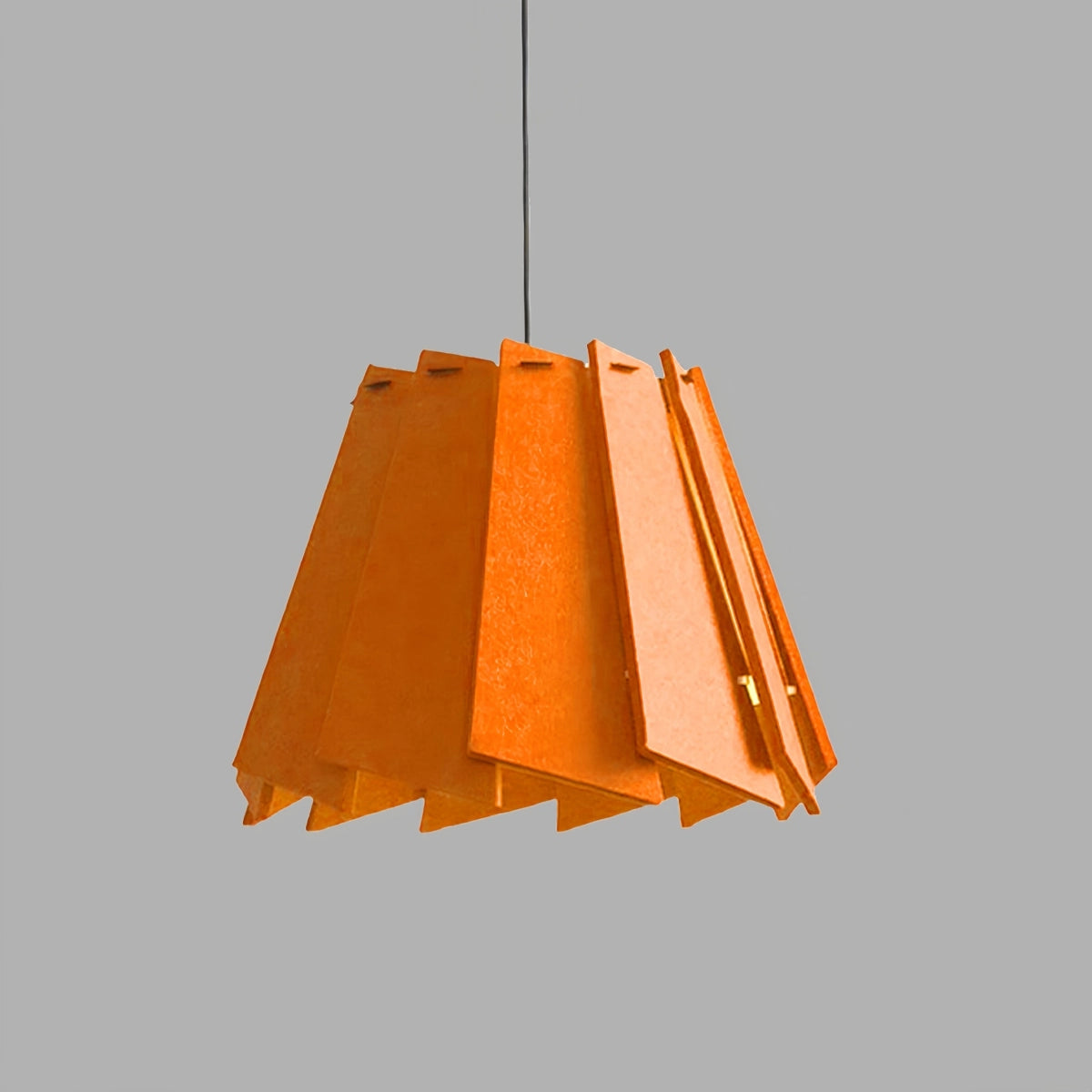 Antizer Rotating Leaf Acoustic Pendant Light for Living Room Office Orange Dia 40cm x H 30cm / ∅ 15.75" x H 11.81"
