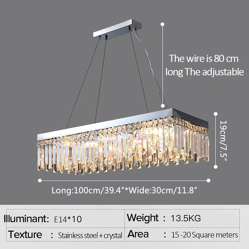 Antizer Light Luxury Crystal Ceiling & Pendant Light
